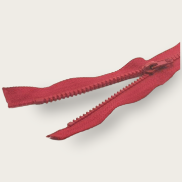 Cierre Separable Parisina Rojo 35 cm Diente Ancho