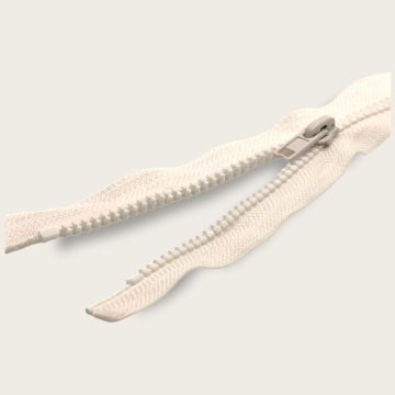 Cierre Separable Parisina Hueso 35 cm Diente Ancho