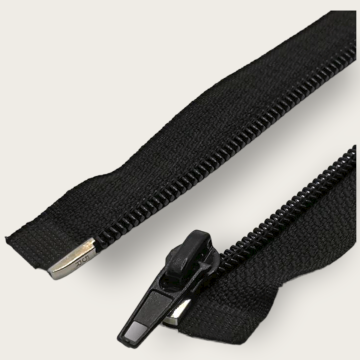 Cierre Separable Parisina Negro 50 cm Diente delgado