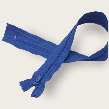 Cierre Sencillo Azul Rey. 35 cm