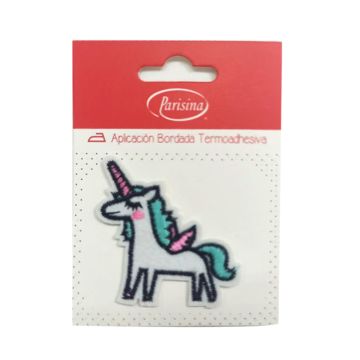 Aplicación Bordada Parisina Unicornio