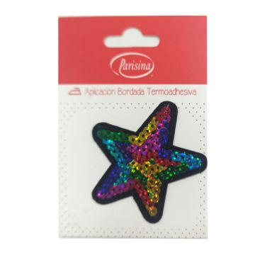 Aplicación Bordada con Lentejuelas Parisina Estrella