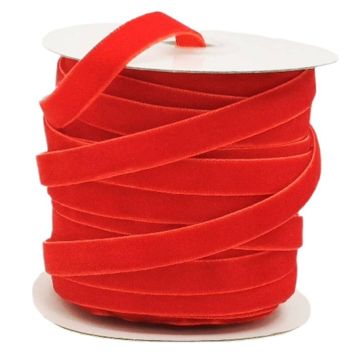Listón de Terciopelo Rojo 10 mm