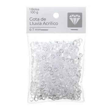 Gota De Lluvia De Acrilico Transparente M340