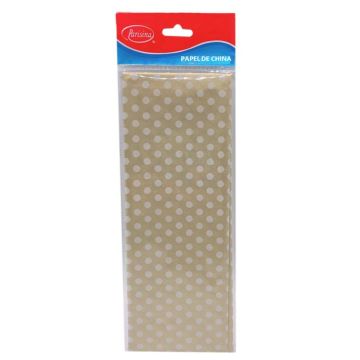 Papel de China Lunares Parisina Oro