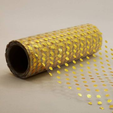 Carrete De Tul Lunar Chico Oro