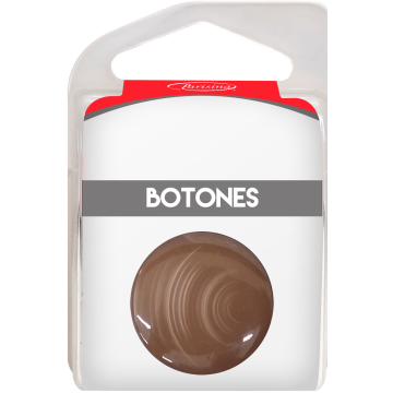 Botones En Cajita Gris 25 Mm Hb1264021