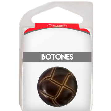 Botones En Cajita Café 23 Mm Hb0533619