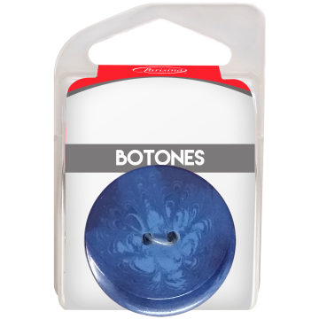 Botones En Cajita Azul Marino 38 Mm Hb1143009