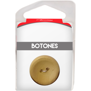 Botones En Cajita Natural 25 Mm Hb1514028
