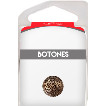Botones En Cajita Oro 15 Mm Hb0282481