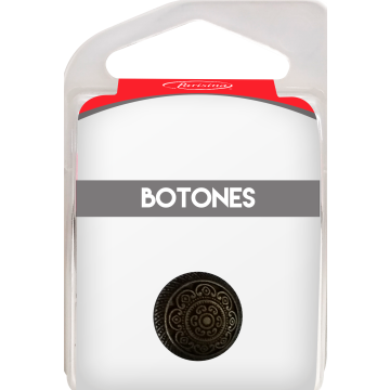 Botones En Cajita Oro 18 Mm Hb1582881