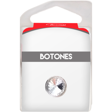 Botones En Cajita Plata 13 Mm Hb1461382
