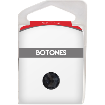 Botones En Cajita Negro 11 Mm Hb0401102