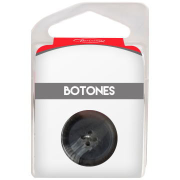 Botones En Cajita Gris 20 Mm Hb1073221