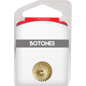 Botones En Cajita Oro 18 Mm Hb0302881