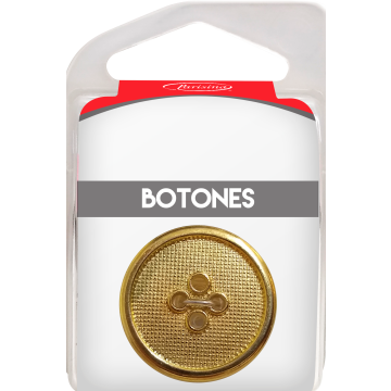 Botones En Cajita Oro 25 Mm Hb1614081