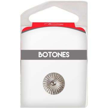 Botones En Cajita Plata 15 Mm Hb0302482