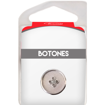 Botones En Cajita Plata 20 Mm Hb1613282