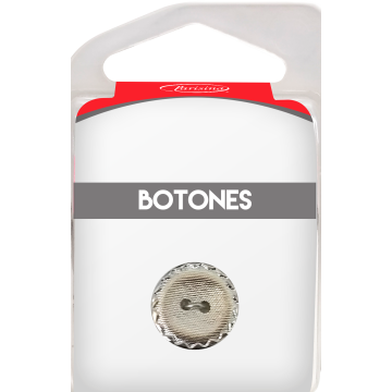 Botones En Cajita Plata 18 Mm Hb0292882
