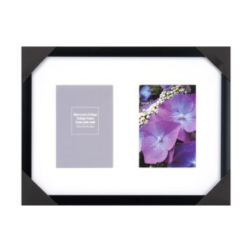 Portarretrato Decorativo Multiple Negro 11" x 15"