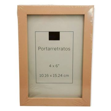Portarretrato Decorativo Rosa Pastel 4 x 6" Mod.DBC001