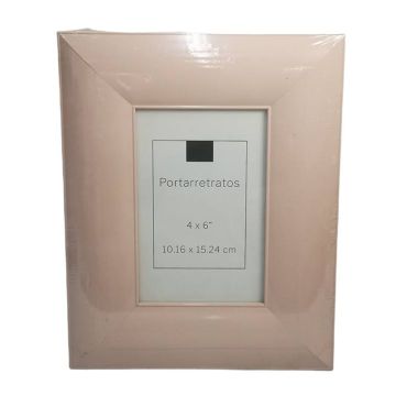 Portarretrato Decorativo Rosa Pastel 4" x 6'' ZB101-C