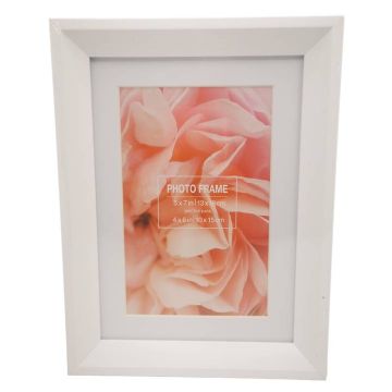 Portarretrato Decorativo Blanco 5 x 7''