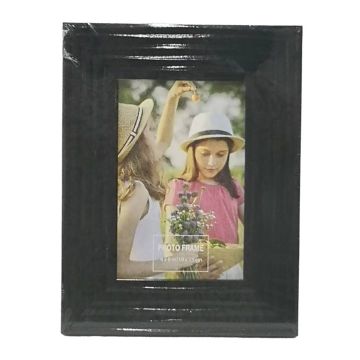 Portarretrato Decorativo Negro 4" x 6'' 1014-ZM-868