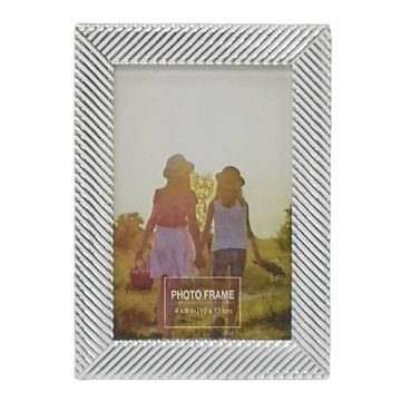 Portarretrato Decorativo Plata 4" x 6'' 275-ZJ-019W