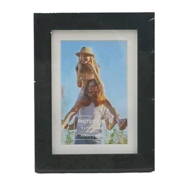Portarretrato Decorativo Negro 4" x 6'' M0863KC-MW-H6