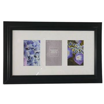 Portarretrato Decorativo Múltiple Negro 10" x 18'' 2944-06