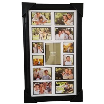 Portarretrato Decorativo Negro 15 x 27''