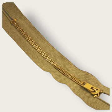 Cierre Metálico Reforzado Kaki 18 cm