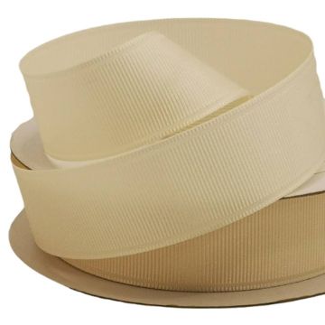 Listón Popotillo Liso Hueso # 10