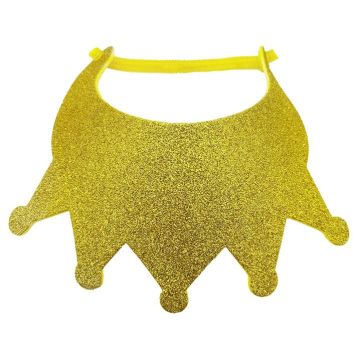 Visera con forma Diamantado Oro Corona