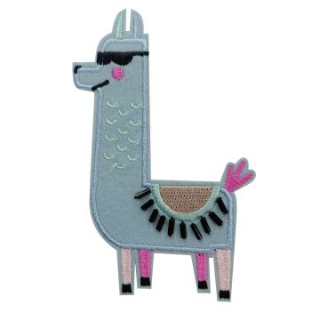 Aplicación Bordada Llama Con Lentes