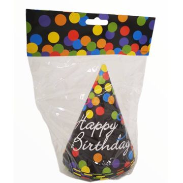 Gorro Negro Happy Birthday