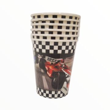 Vasos de Cartón Coche Carreras