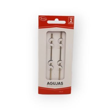 Aguja para coser a mano 4" y 5" Colchonera