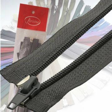 Paq. Cierre de Nylon Separable Gris Oxford 35 cm