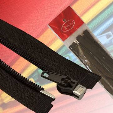 Paq. Cierre de Nylon Separable Café 50 cm