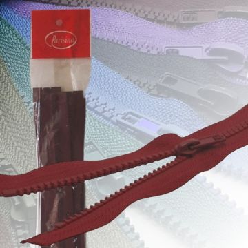 Paq. Cierre Separable Diente Ancho Vino 35 cm