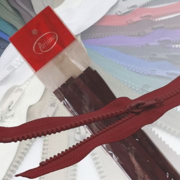 Paq. Cierre Separable Diente Ancho Vino 50 cm