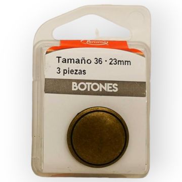 Botones en Cajita 23 mm Bronce Mod.1573681