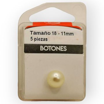 Botones en Cajita 11 mm Perla Ivory Mod.2181855