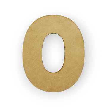 Letra de MDF de 2.5 mm O