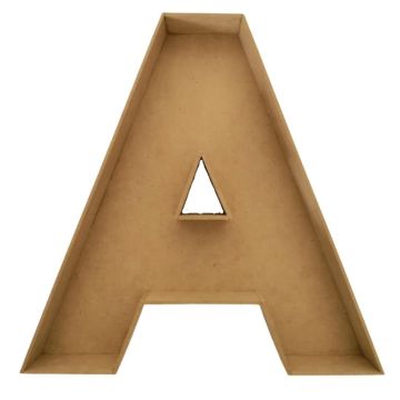 Letra Hueca A Natural