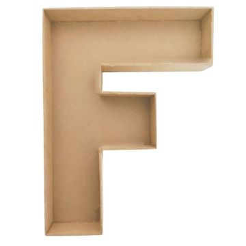 Letra Hueca F Natural