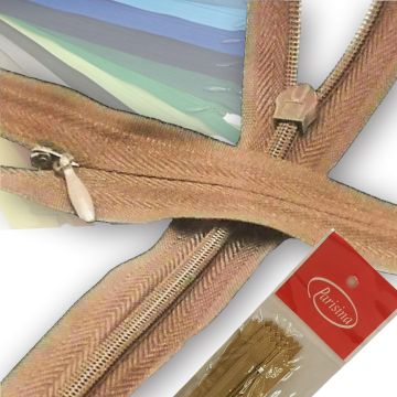 Paq. Cierre Invisible Beige 20 cm